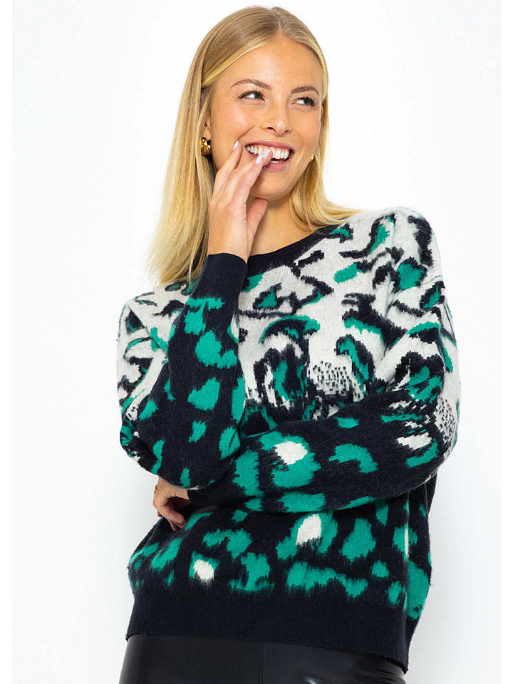 Пуловер SASSYCLASSY, цвет schwarz/weiß/grün
Пуловер SASSYCLASSY, цвет schwarz/weiß/grün