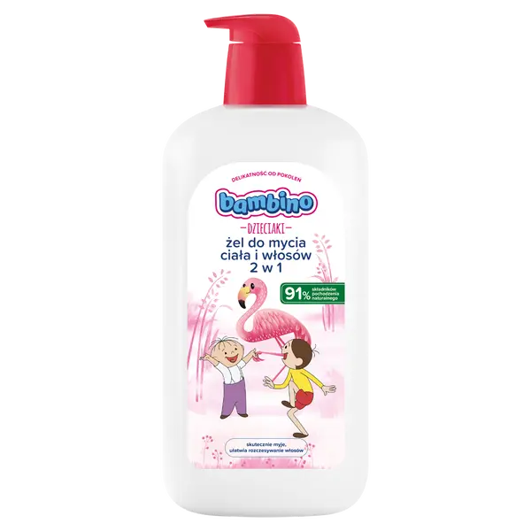 Гель для мытья тела и волос 2в1 Flamingo, 1000 мл Bambino Dzieciaki
Гель для мытья тела и волос 2в1 Flamingo, 1000 мл Bambino Dzieciaki
