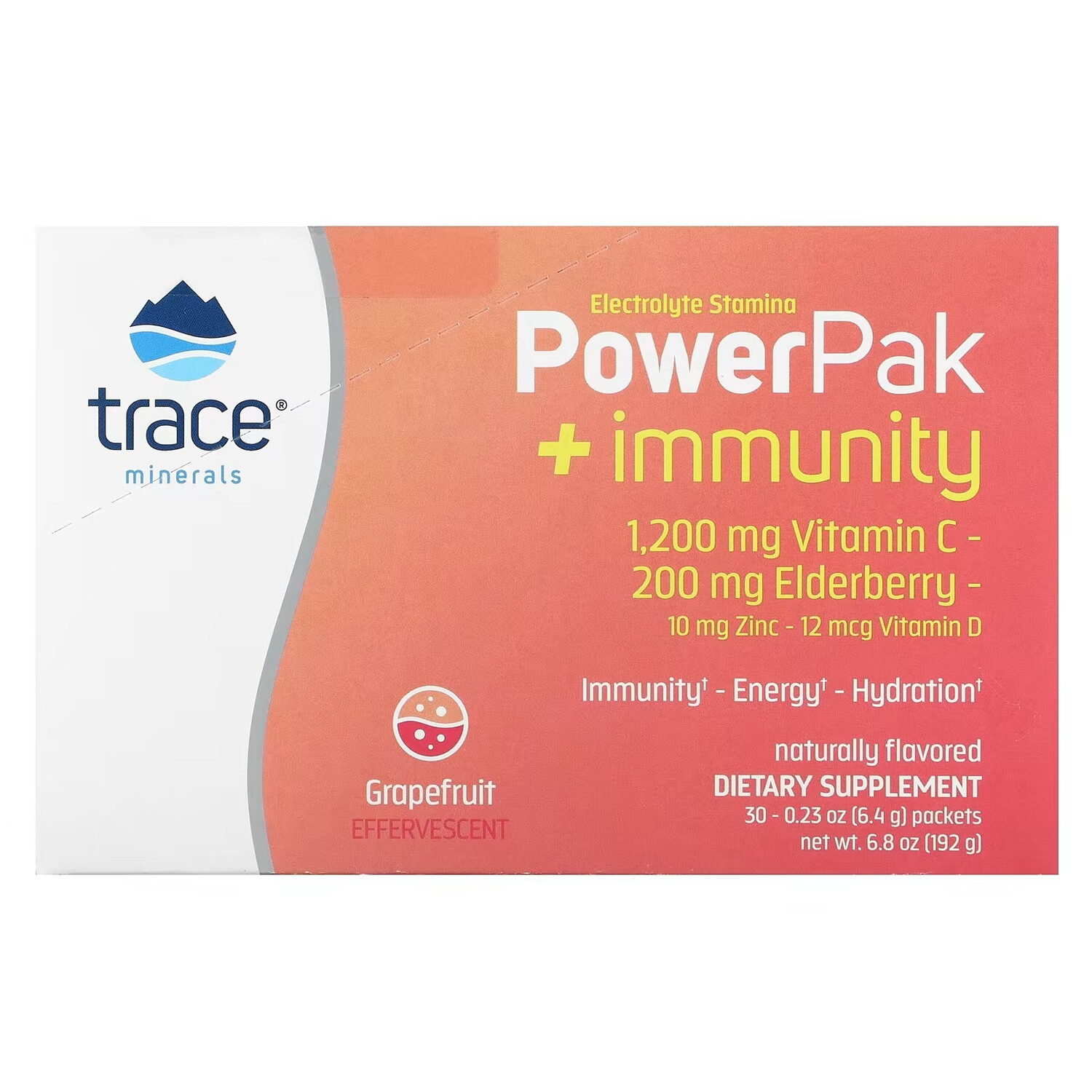 Электролит Trace Minerals Stamina PowerPak + Immunity Grapefruit, 30 пакетов
Электролит Trace Minerals Stamina PowerPak + Immunity Grapefruit, 30 пакетов