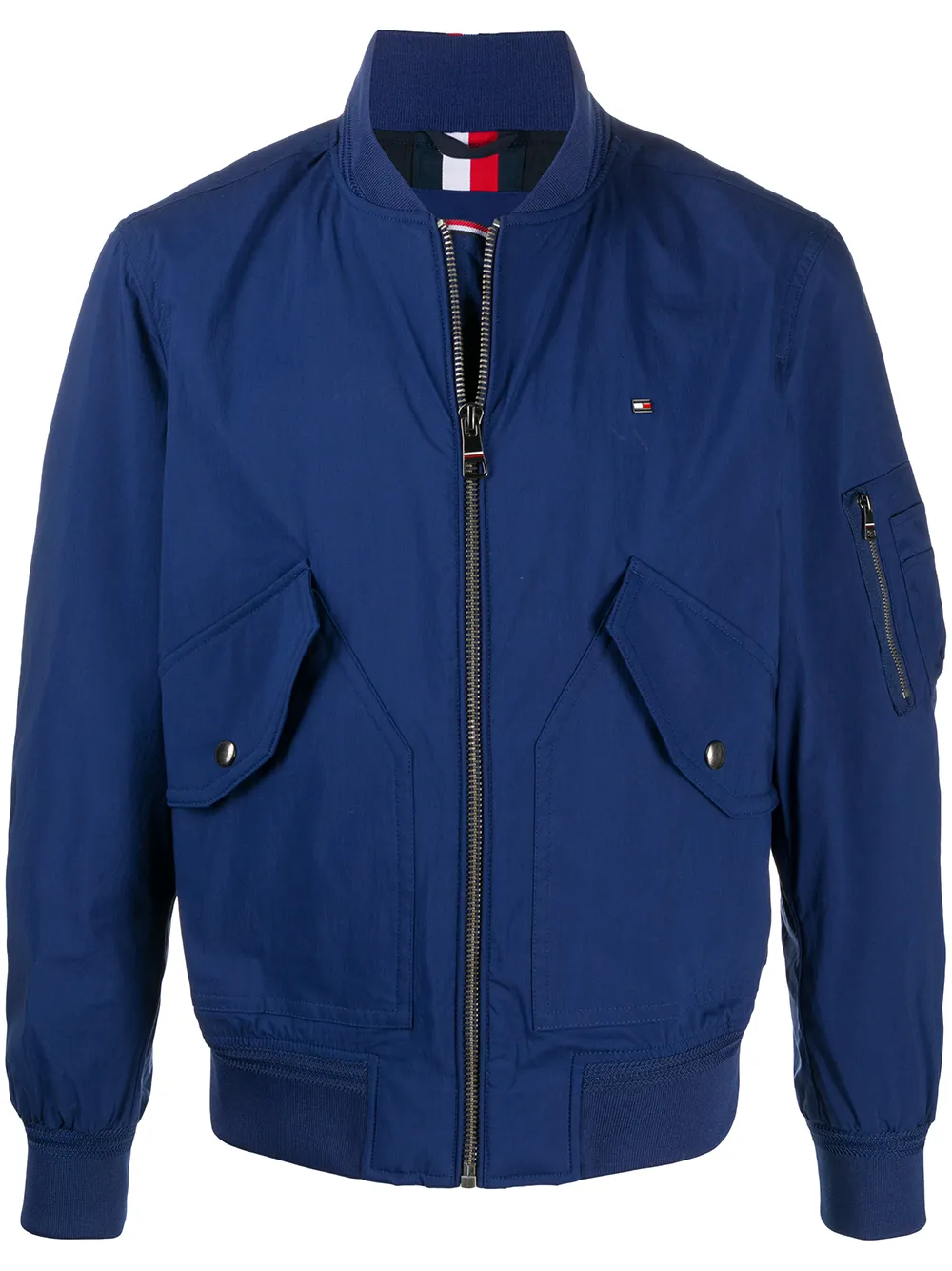 Бомбер с вышитым логотипом Tommy Hilfiger, синий
Бомбер с вышитым логотипом Tommy Hilfiger, синий