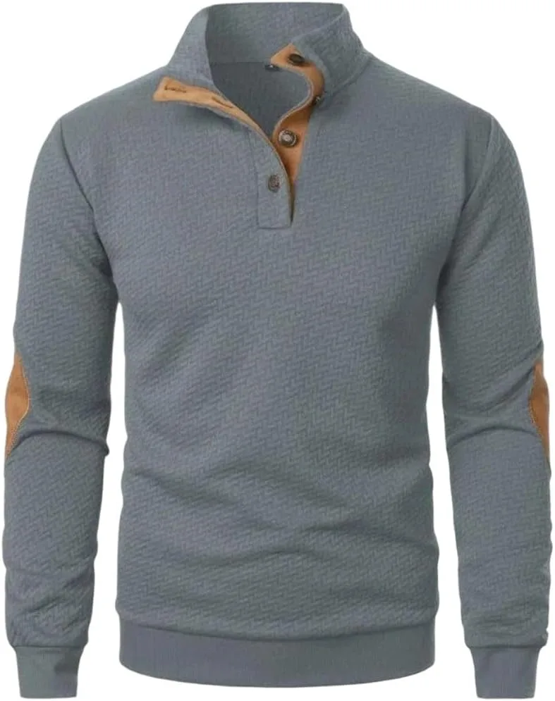 Мужской свитер с длинным рукавом и отложным воротником
Мужской свитер с длинным рукавом и отложным воротником