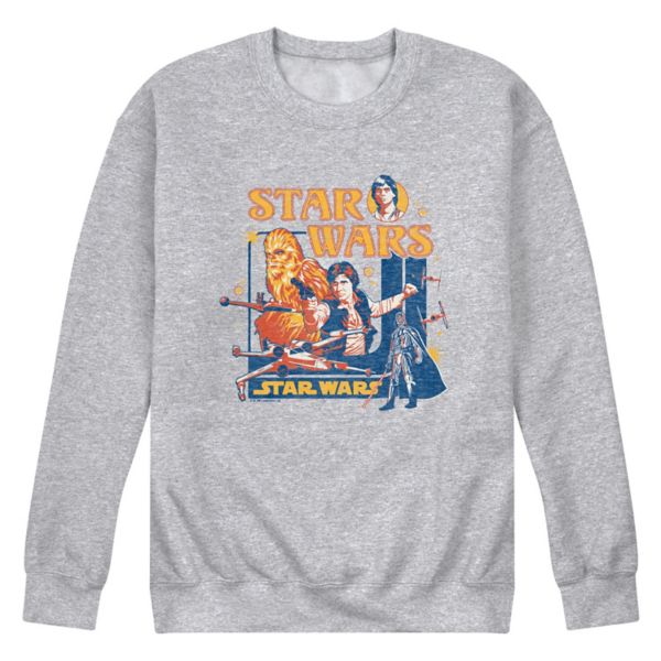 Мужской ретро свитшот с круглым воротом Star Wars, серый
Мужской ретро свитшот с круглым воротом Star Wars, серый