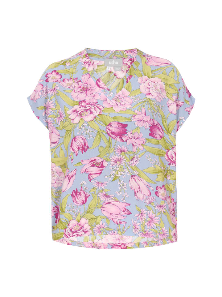 Блузка Usha, цвет blue multicolor
Блузка Usha, цвет blue multicolor