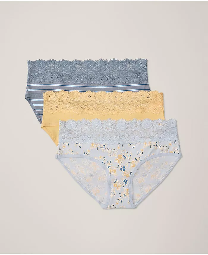 Женские трусы с кружевом на талии из органического хлопка, 3 шт Pact, серый
Женские трусы с кружевом на талии из органического хлопка, 3 шт Pact, серый