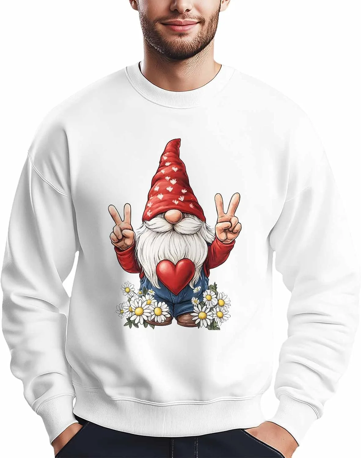 Мужской свитшот с принтом Funny's Red Hat Gnome, лонгслив Winvebermior
Мужской свитшот с принтом Funny's Red Hat Gnome, лонгслив Winvebermior