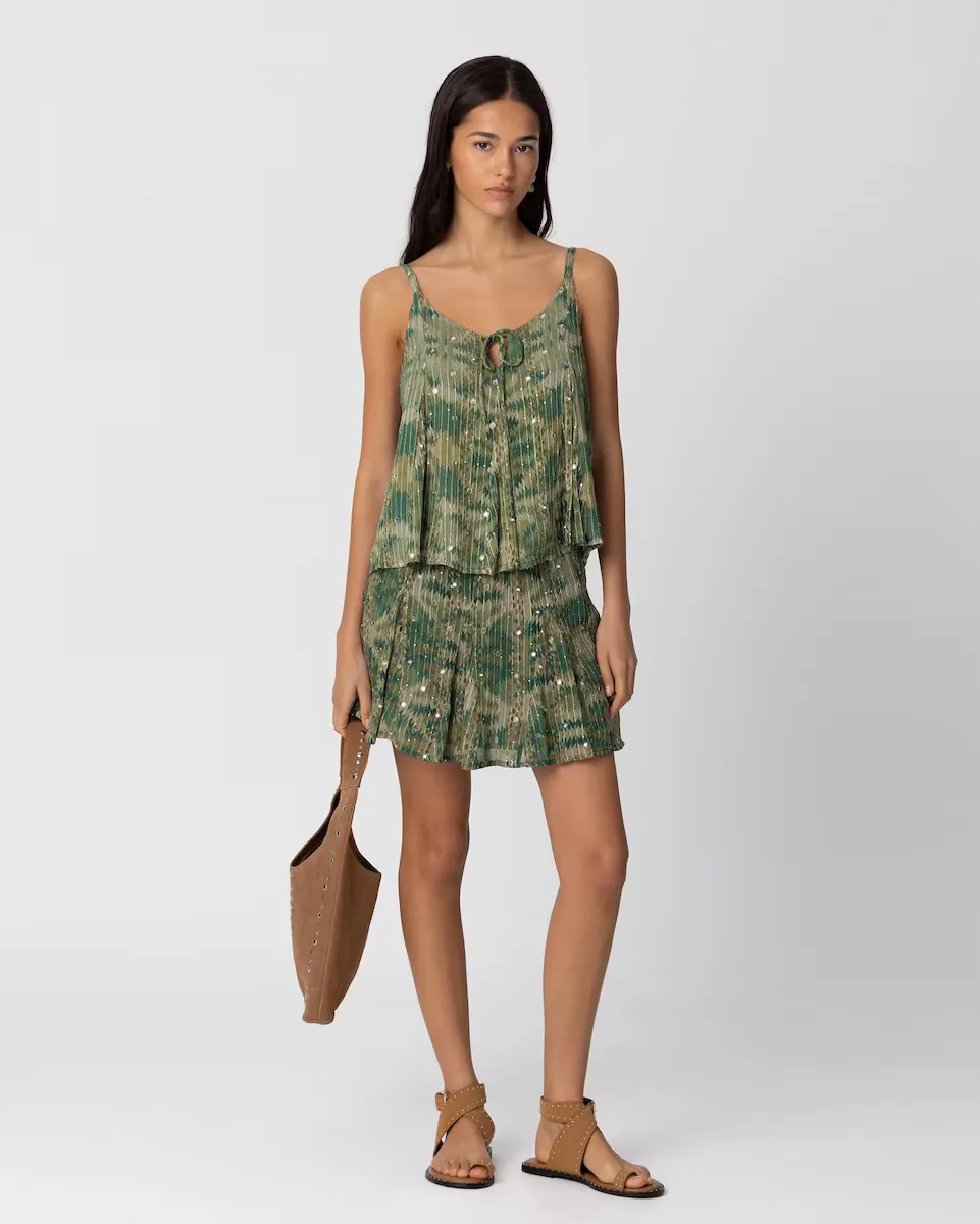 Юбка с оборками и принтом Noon, зеленый
Юбка с оборками и принтом Noon, зеленый