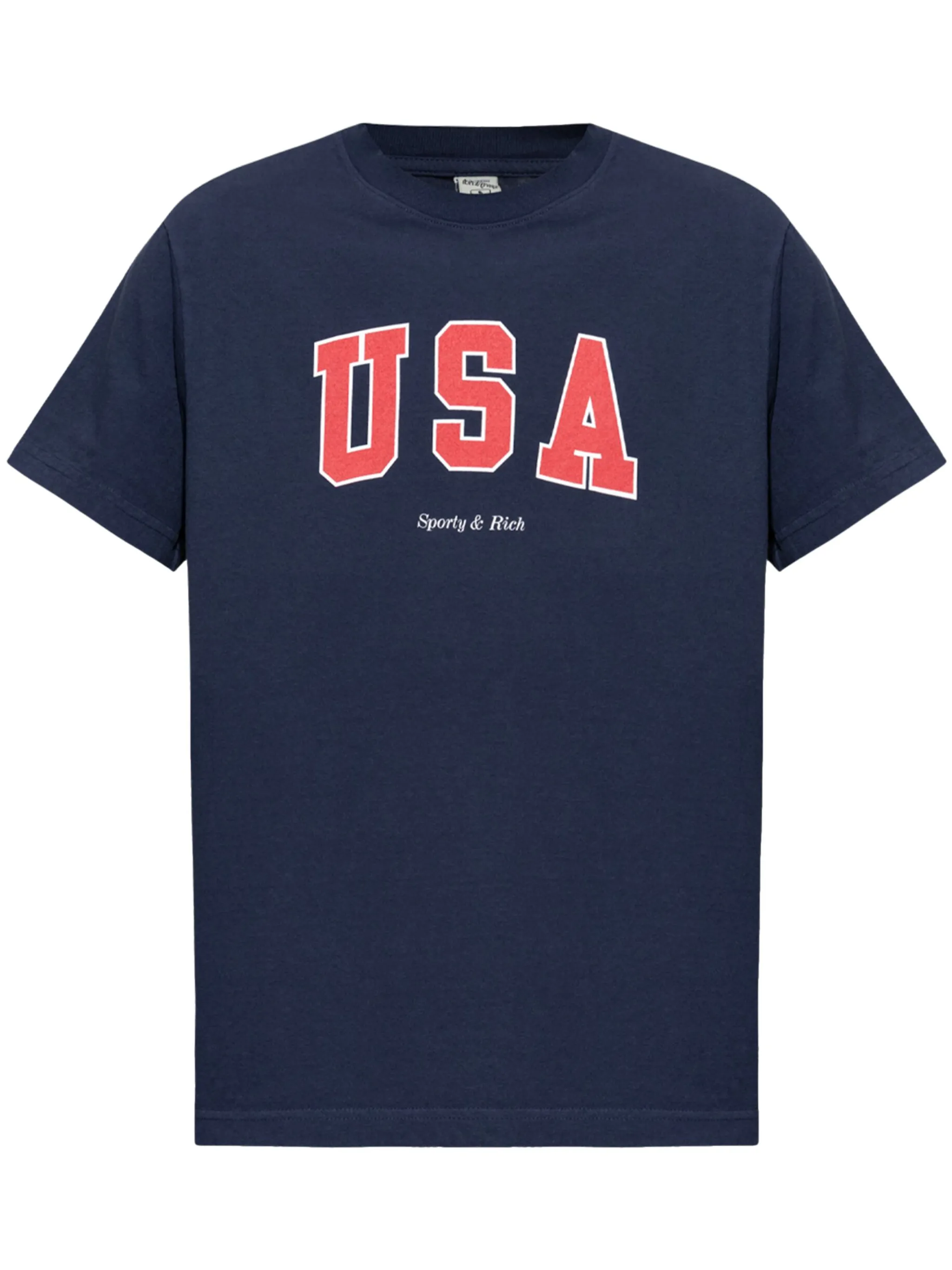 Хлопковая футболка Sporty & Rich, синий
Хлопковая футболка Sporty & Rich, синий