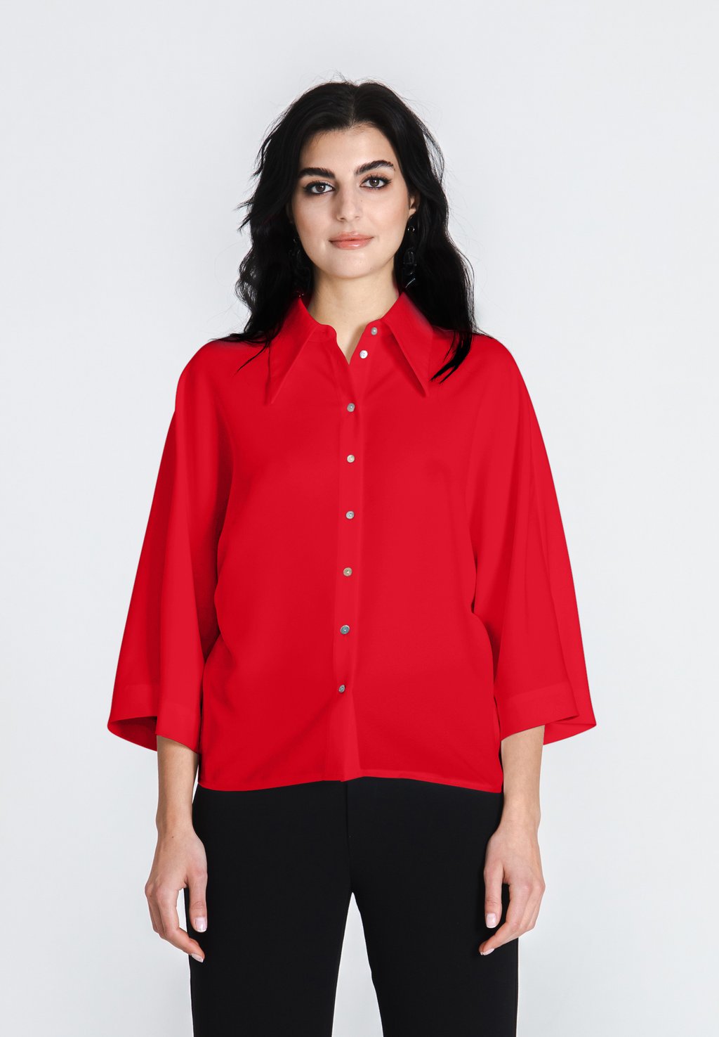 Блузка на пуговицах Jascha Stockholm, красный
Блузка на пуговицах Jascha Stockholm, красный