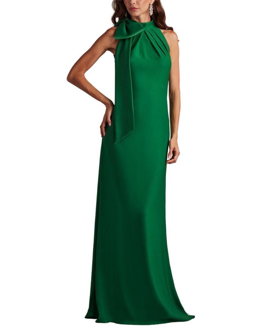 Платье-халтер с бантом на плечах от Sims Tadashi Shoji, Green
Платье-халтер с бантом на плечах от Sims Tadashi Shoji, Green