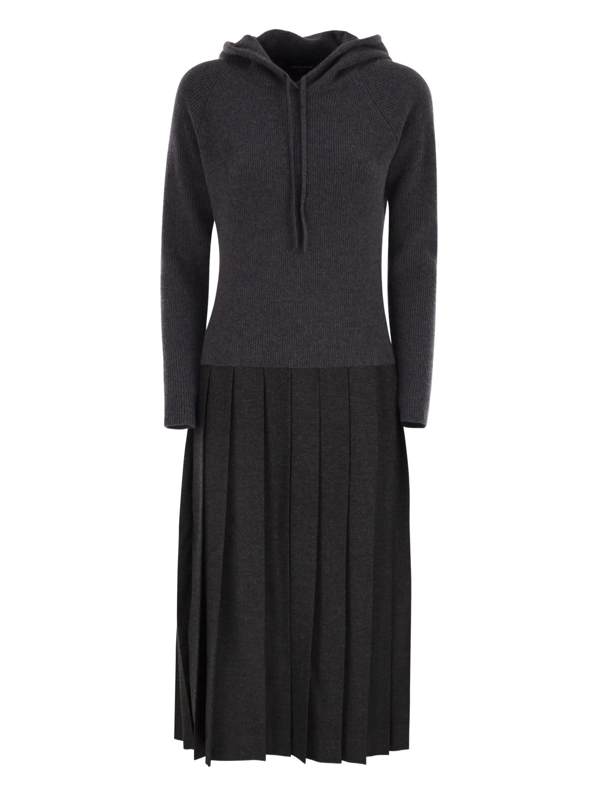 Платье миди со складками и капюшоном Fabiana Filippi, серый
Платье миди со складками и капюшоном Fabiana Filippi, серый