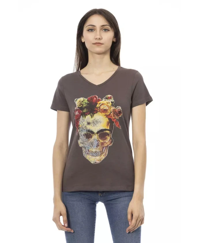 Футболка с V-образным вырезом в спортивном стиле Trussardi, коричневый
Футболка с V-образным вырезом в спортивном стиле Trussardi, коричневый