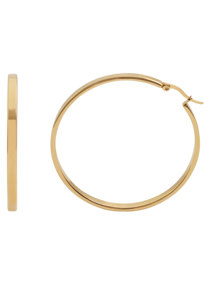 Adeliás Женские серьги - серьги-кольца из нержавеющей стали в золотом исполнении
Adeliás Женские серьги - серьги-кольца из нержавеющей стали в золотом исполнении