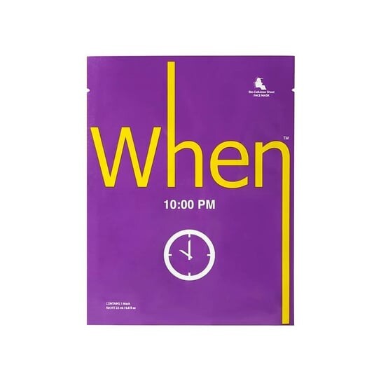 Когда, Тканевая маска для лица, 22:00, When
Когда, Тканевая маска для лица, 22:00, When