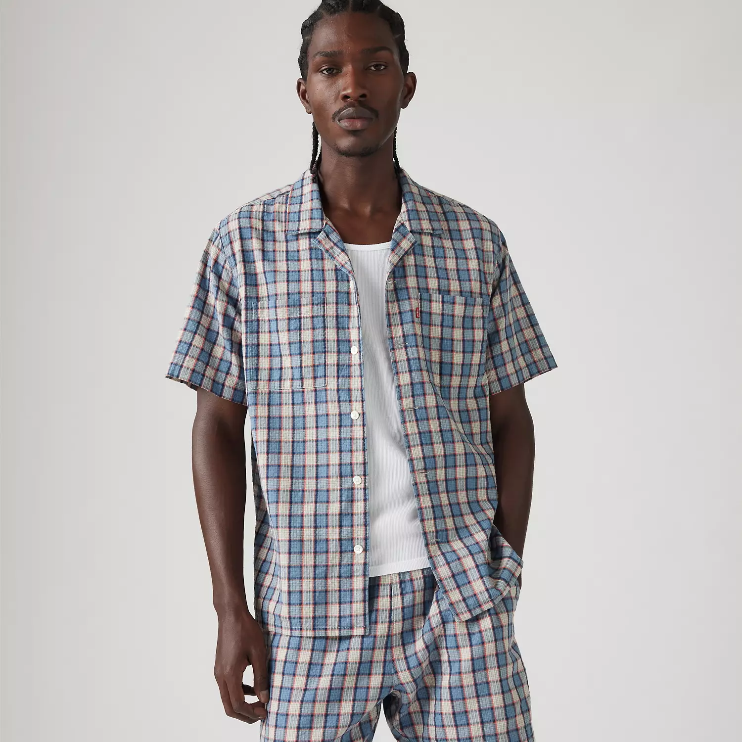 Рубашка для похода стандартного кроя Levi's, цвет Xavier Plaid Steam Blue - Multi-Color 
Рубашка для похода стандартного кроя Levi's, цвет Xavier Plaid Steam Blue - Multi-Color