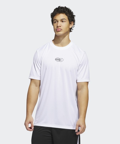 Футболка с коротким рукавом, принт Get Buckets Adidas, белый
Футболка с коротким рукавом, принт Get Buckets Adidas, белый