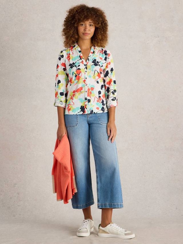 Трикотажная рубашка в цветочек от энни White Stuff, слоновая кость/разноцветный
Трикотажная рубашка в цветочек от энни White Stuff, слоновая кость/разноцветный