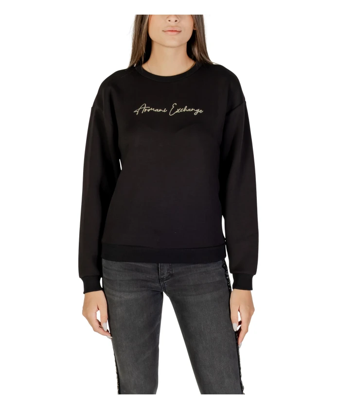 Минималистичная толстовка с круглым вырезом и вышитым логотипом. Armani Exchange, черный
Минималистичная толстовка с круглым вырезом и вышитым логотипом. Armani Exchange, черный