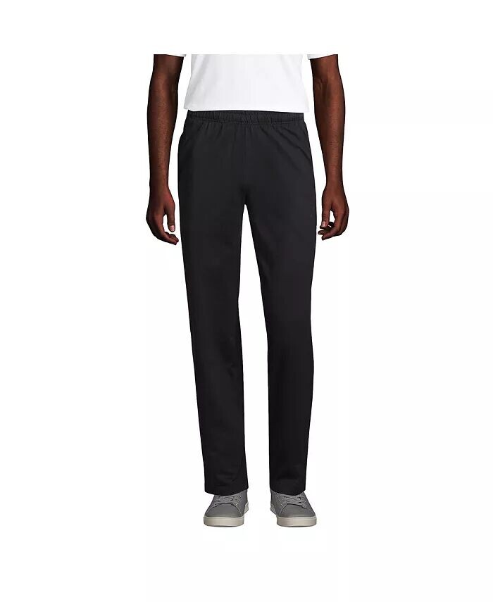 Мужские трикотажные спортивные штаны из джерси Lands' End, черный
Мужские трикотажные спортивные штаны из джерси Lands' End, черный