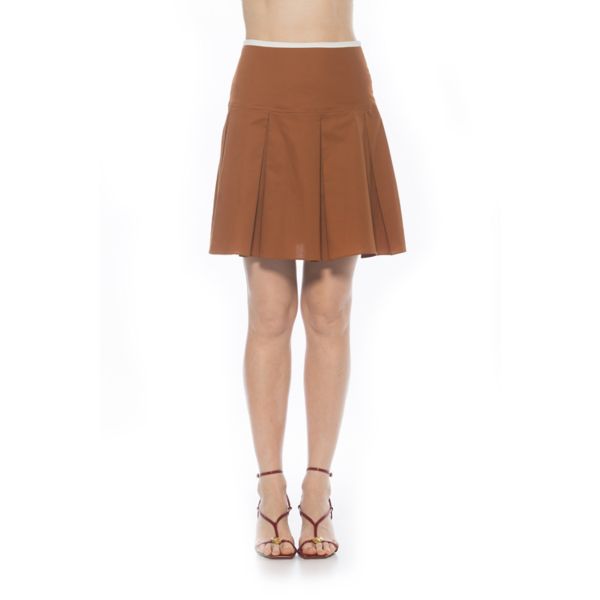 Женская юбка с контрастным поясом и складками Alexia Admor, коричневый
Женская юбка с контрастным поясом и складками Alexia Admor, коричневый