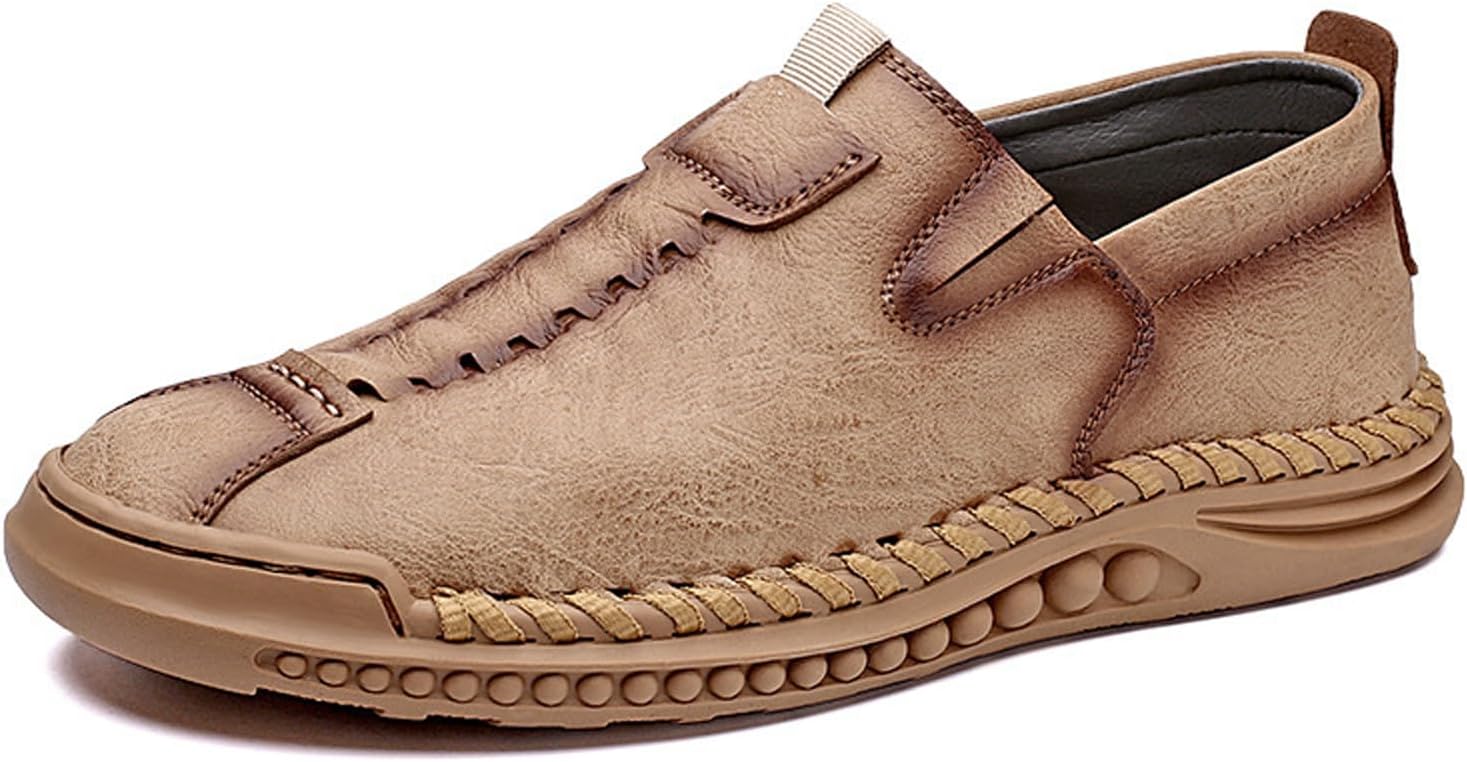 Мужские итальянские повседневные слипоны ручной работы, кожаные туфли-лоферы с мягкой подошвой, нескользящие, стильные кроссовки для улицы, вождения и прогулок Amazideal, хаки
Мужские итальянские повседневные слипоны ручной работы, кожаные туфли-лоферы с мягкой подошвой, нескользящие, стильные кроссовки для улицы, вождения и прогулок Amazideal, хаки