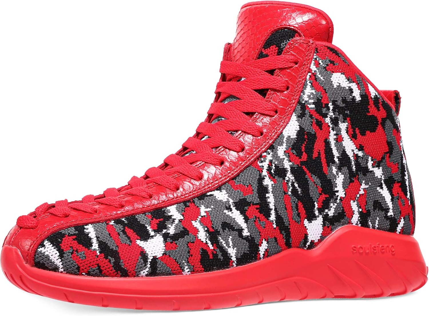 Мужские и женские высокие кеды с уникальной шнуровкой, легкие, с противоскользящей подошвой, для уличного баскетбола Soulsfeng, черный/красный/серый
Мужские и женские высокие кеды с уникальной шнуровкой, легкие, с противоскользящей подошвой, для уличного баскетбола Soulsfeng, черный/красный/серый