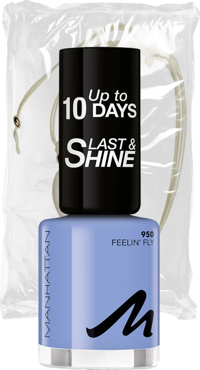 Лак для ногтей Manhattan Last & Shine Nail Polish 950 Feelin' Fly + Fußkette
Лак для ногтей Manhattan Last & Shine Nail Polish 950 Feelin' Fly + Fußkette