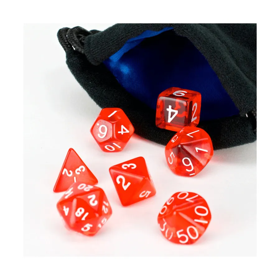 Красный полупрозрачный с белым (7), Dice - 7 Piece Poly Sets - Glacier/Translucent (Easy Roller Dice)
Красный полупрозрачный с белым (7), Dice - 7 Piece Poly Sets - Glacier/Translucent (Easy Roller Dice)