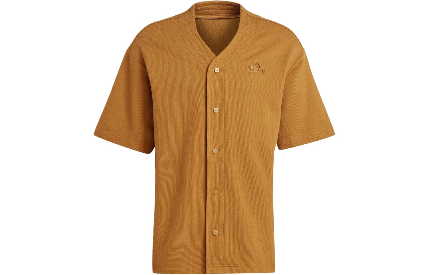 Рубашка для отдыха мужская имбирно-желтая Adidas, желтый 
Рубашка для отдыха мужская имбирно-желтая Adidas, желтый