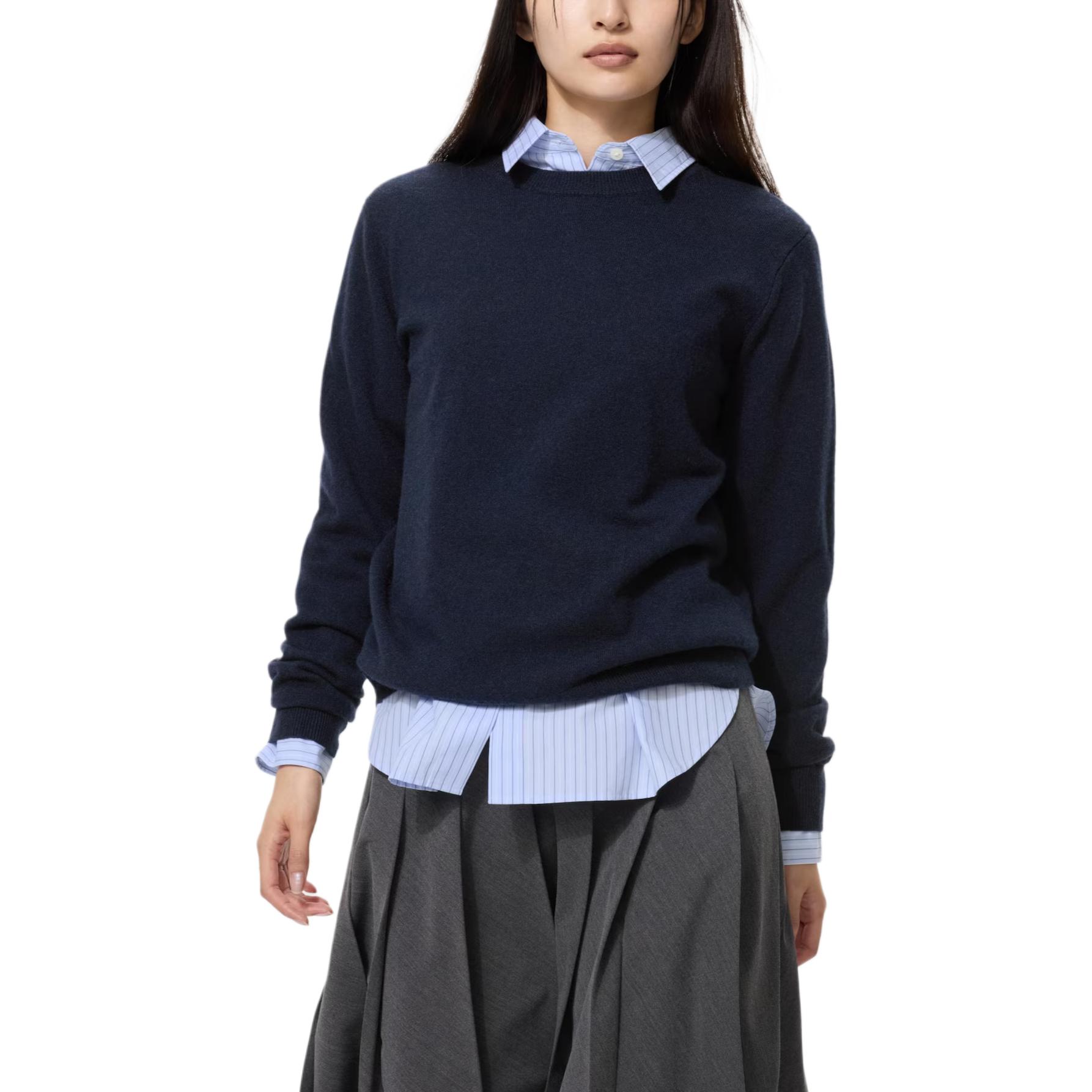 UNIQLO Кашемировый свитер Women's Marine Blue
UNIQLO Кашемировый свитер Women's Marine Blue