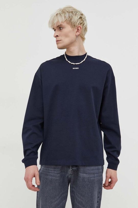 Хлопковая рубашка с длинными рукавами Hugo, темно-синий
Хлопковая рубашка с длинными рукавами Hugo, темно-синий