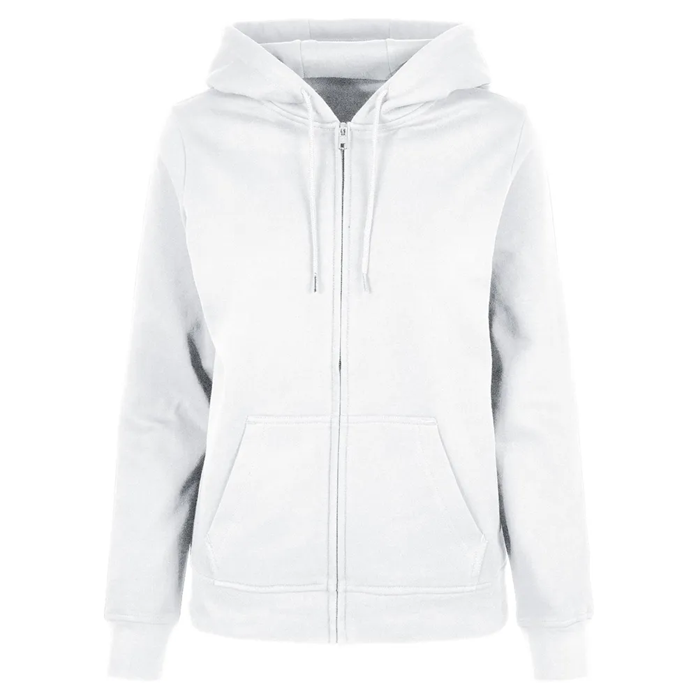 Толстовка Build Your Brand Basic full zip, белый 
Толстовка Build Your Brand Basic full zip, белый