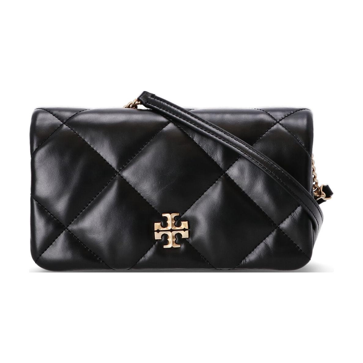 TORY BURCH Кожаный кошелек-цепочка Kira Diamond Quilt черный
TORY BURCH Кожаный кошелек-цепочка Kira Diamond Quilt черный