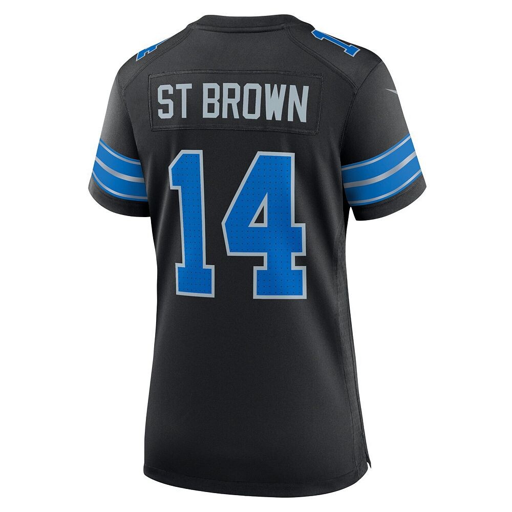 Женское джерси Nike Amon-Ra St. Brown Black Detroit Lions 2nd Альтернативная игра, цвет Lns Black
Женское джерси Nike Amon-Ra St. Brown Black Detroit Lions 2nd Альтернативная игра, цвет Lns Black