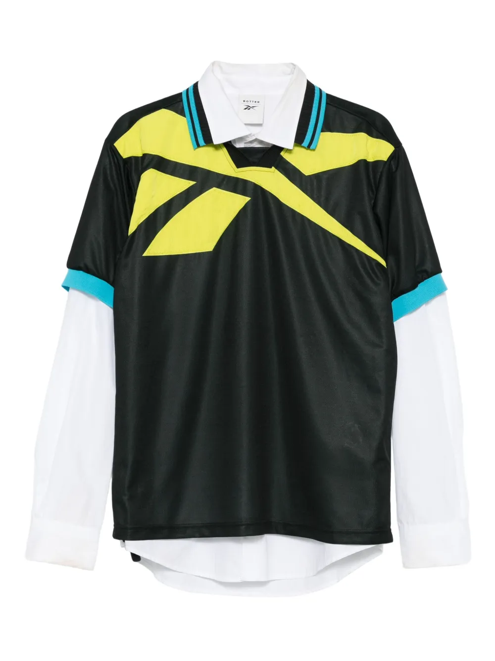 Многослойная рубашка поло из коллаборации с Reebok BOTTER, черный 
Многослойная рубашка поло из коллаборации с Reebok BOTTER, черный