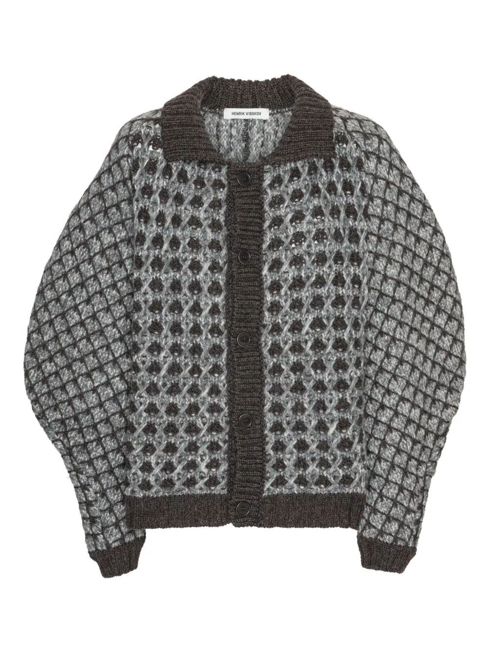 Кардиган с узором Henrik Vibskov, коричневый
Кардиган с узором Henrik Vibskov, коричневый