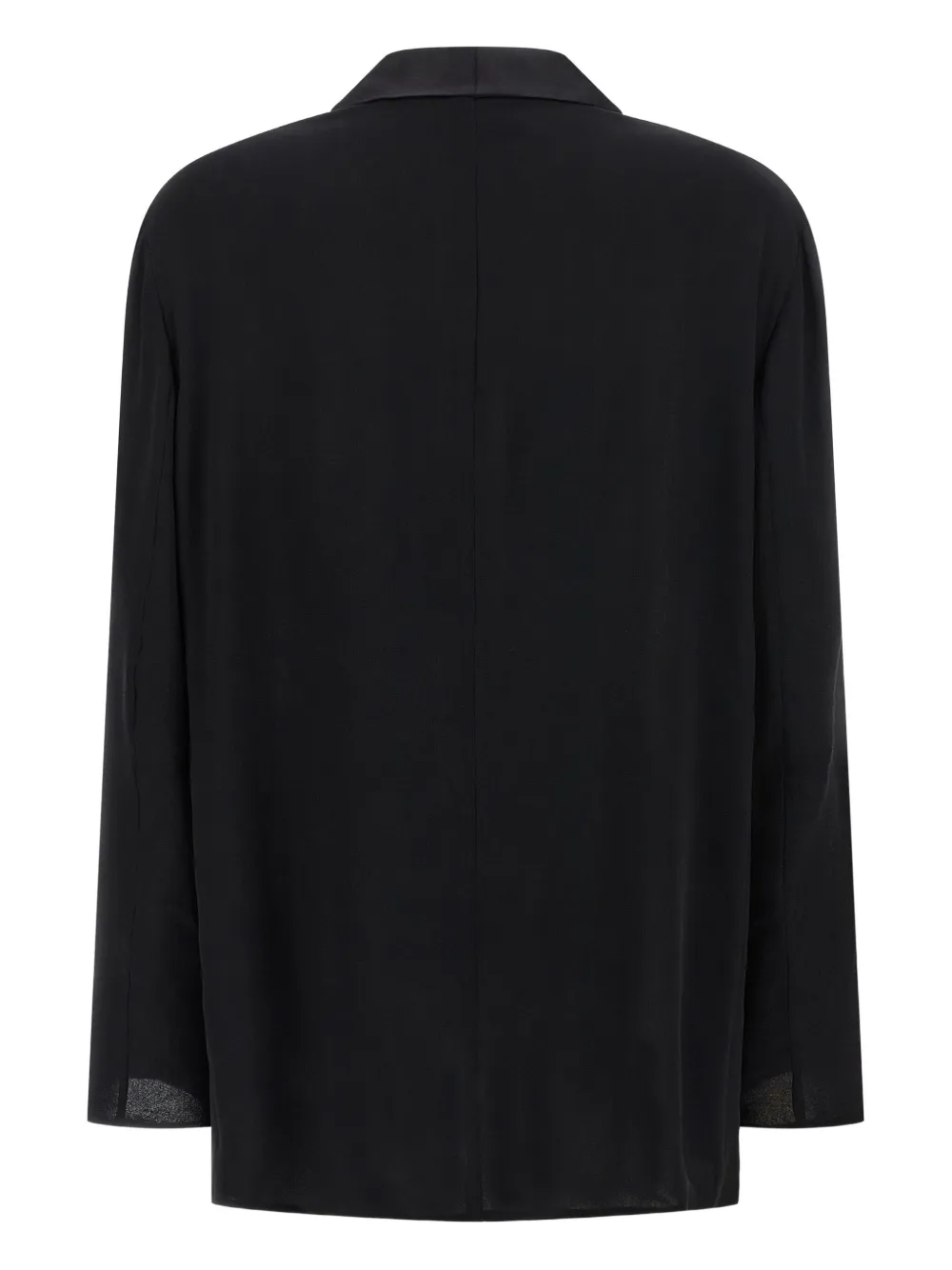 Шелковый блейзер с шалевыми лацканами Alberta Ferretti, черный
Шелковый блейзер с шалевыми лацканами Alberta Ferretti, черный