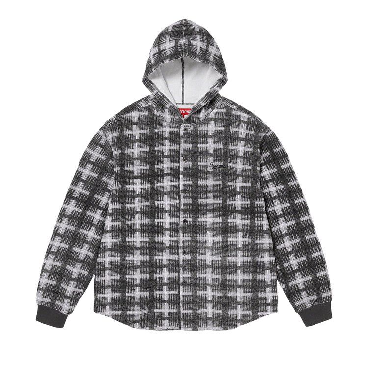 Рубашка Supreme Hooded Plaid Knit Shirt 'Black'
Рубашка Supreme Hooded Plaid Knit Shirt 'Black'