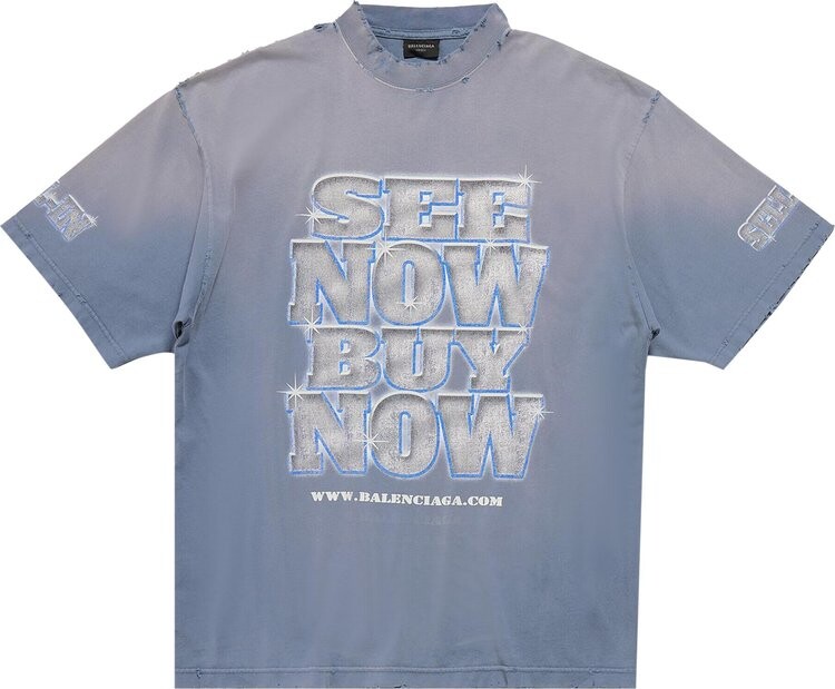 Футболка Balenciaga 'Washed Blue', синий
Футболка Balenciaga 'Washed Blue', синий