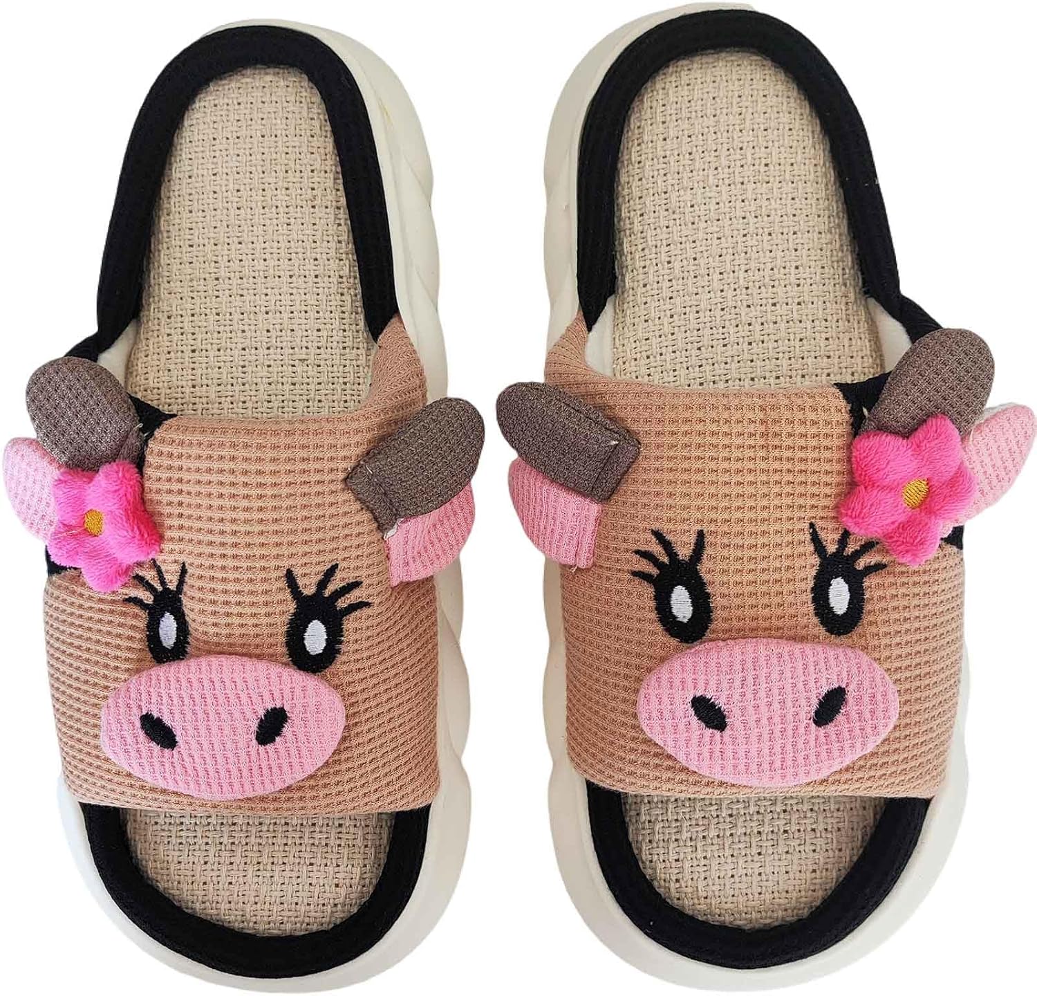 Тапочки с коровой Aucomfo, животные тапочки для женщин и мужчин, для дома и улицы, для спальни, мягкие и пушистые, забавные тапочки, подарки с коровой, Flower Brown
Тапочки с коровой Aucomfo, животные тапочки для женщин и мужчин, для дома и улицы, для спальни, мягкие и пушистые, забавные тапочки, подарки с коровой, Flower Brown