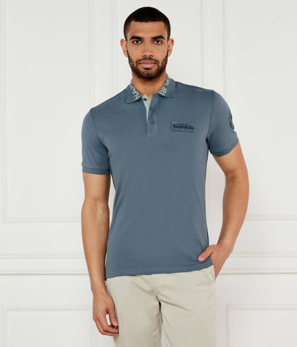 Рубашка поло e-amundsen 1 Regular fit Napapijri, синий 
Рубашка поло e-amundsen 1 Regular fit Napapijri, синий