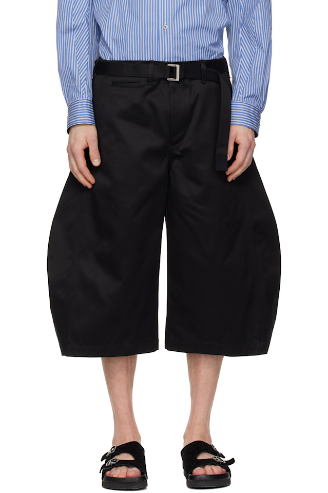 Хлопковые брюки чинос Sacai, черный
Хлопковые брюки чинос Sacai, черный