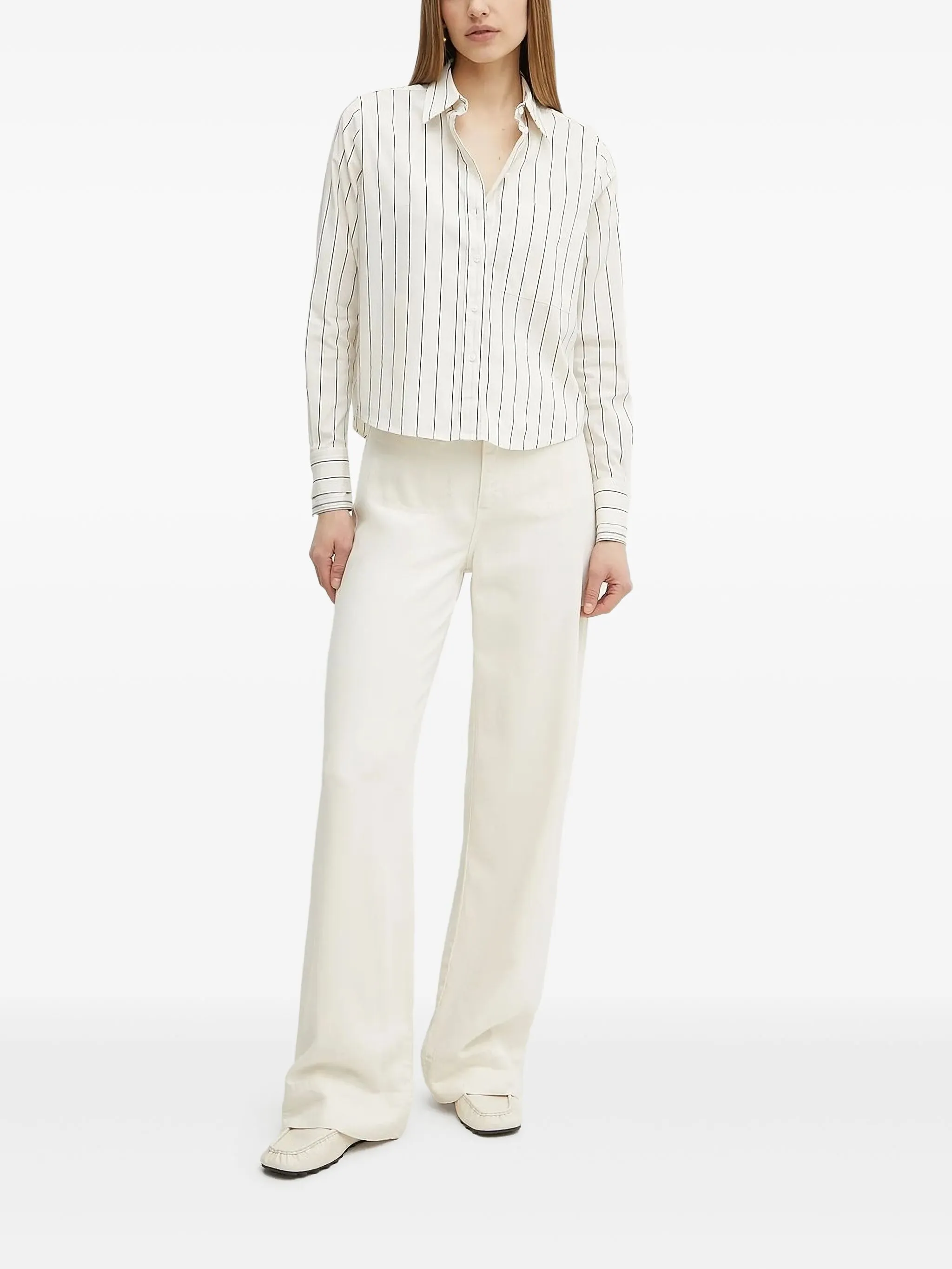 Полосатая рубашка на пуговицах Boss, белый
Полосатая рубашка на пуговицах Boss, белый