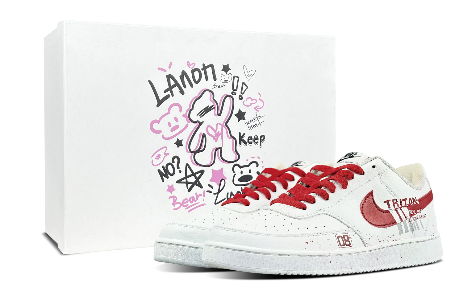 Nike Кроссовки для скейтбординга мужские court vision 1 blank space, special box abrasion resistant low top red white
Nike Кроссовки для скейтбординга мужские court vision 1 blank space, special box abrasion resistant low top red white