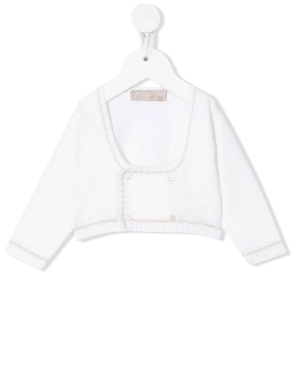 Двубортный кардиган La Stupenderia, белый
Двубортный кардиган La Stupenderia, белый