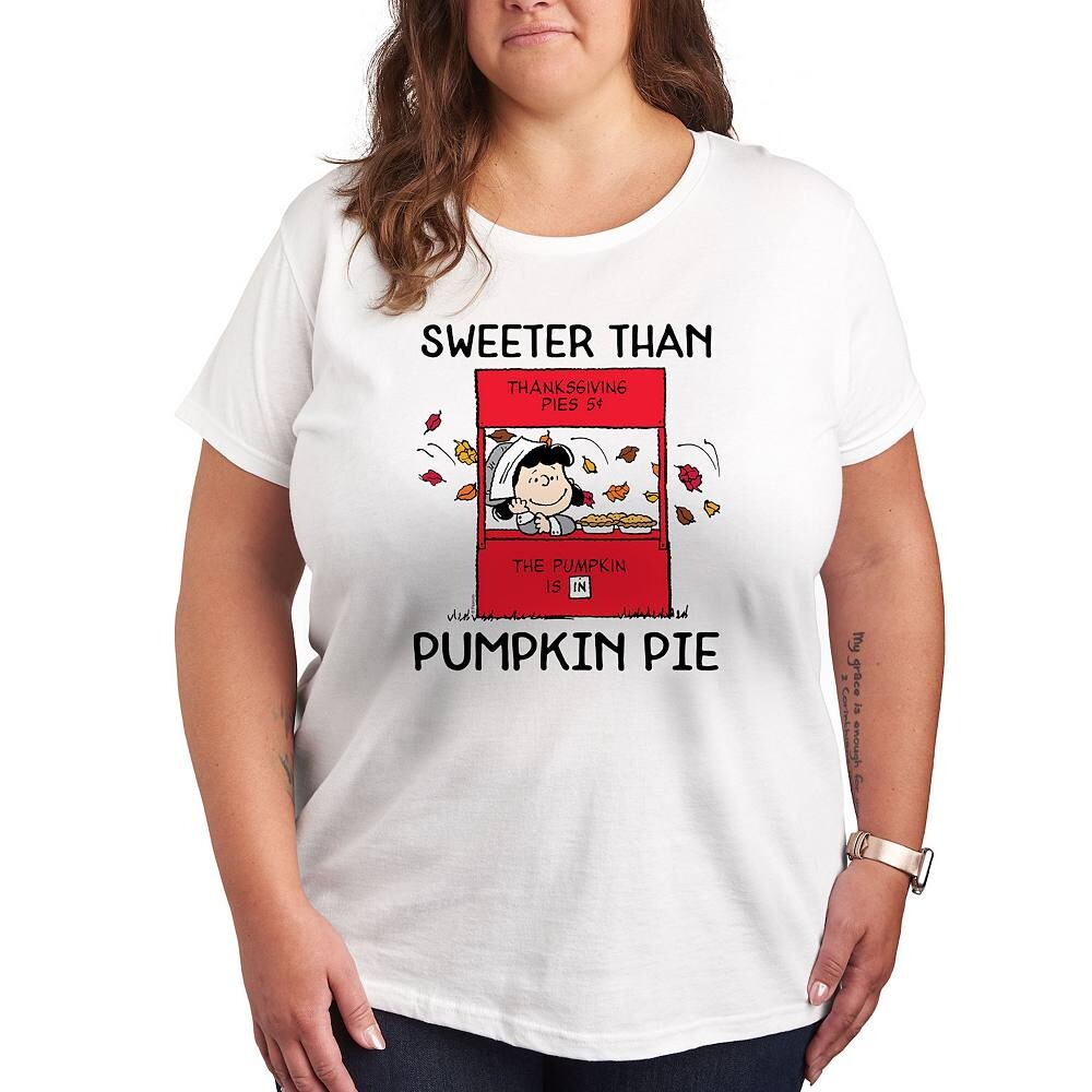 Футболка с рисунком тыквенного пирога Plus Peanuts Lucy Licensed Character, белый
Футболка с рисунком тыквенного пирога Plus Peanuts Lucy Licensed Character, белый