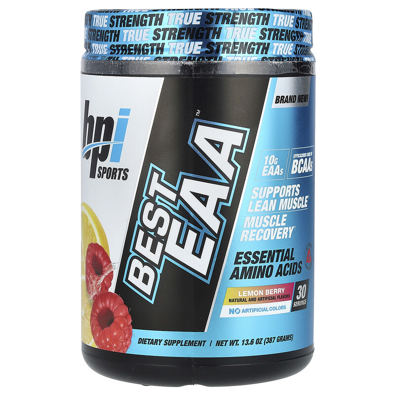 BPI Sports, Best EAA, Essential Amino Acids, Lemon Berry, 13.6 oz (387 g)
BPI Sports, Best EAA, Essential Amino Acids, Lemon Berry, 13.6 oz (387 g)