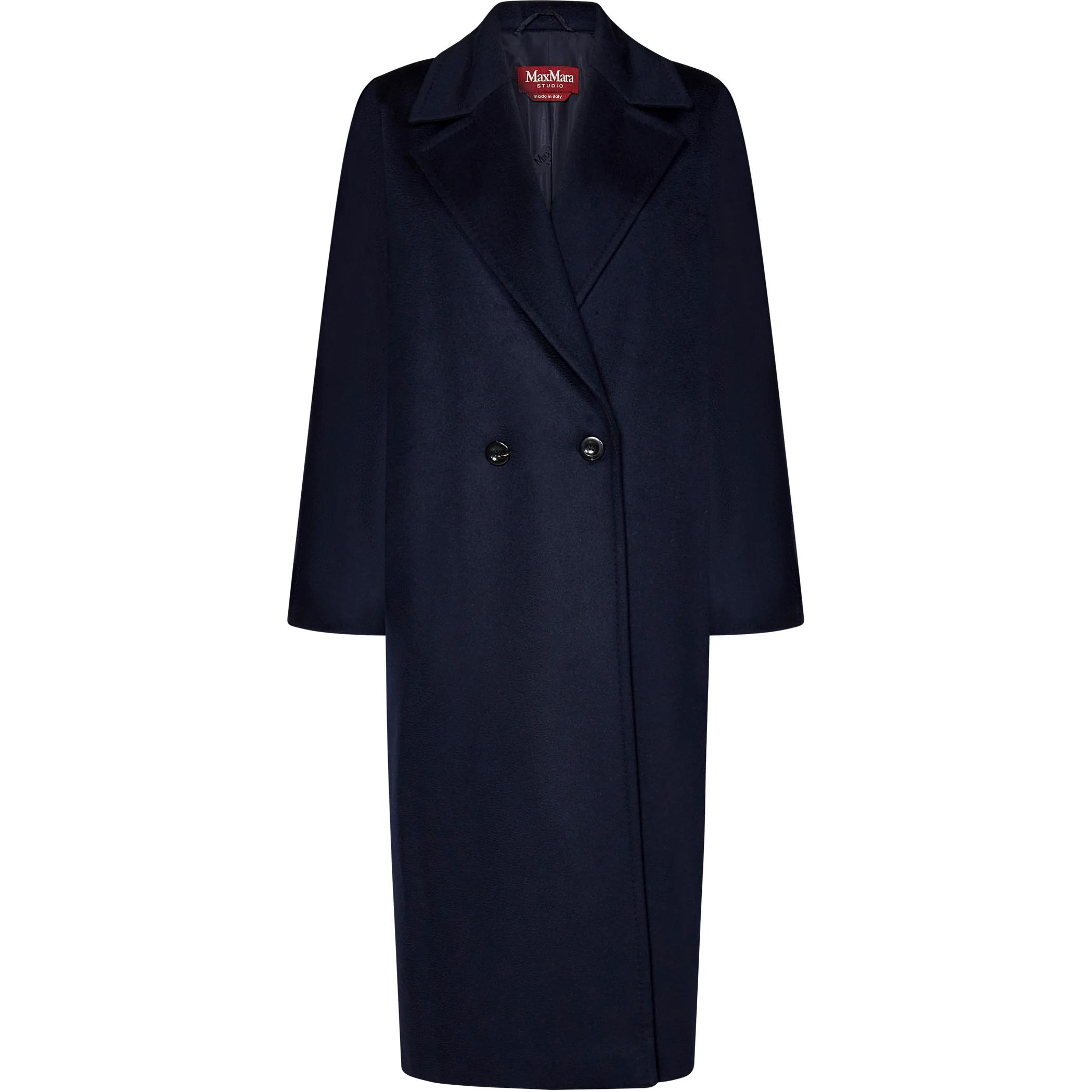 Двубортное пальто с длинными рукавами MaxMara Studio, синий
Двубортное пальто с длинными рукавами MaxMara Studio, синий