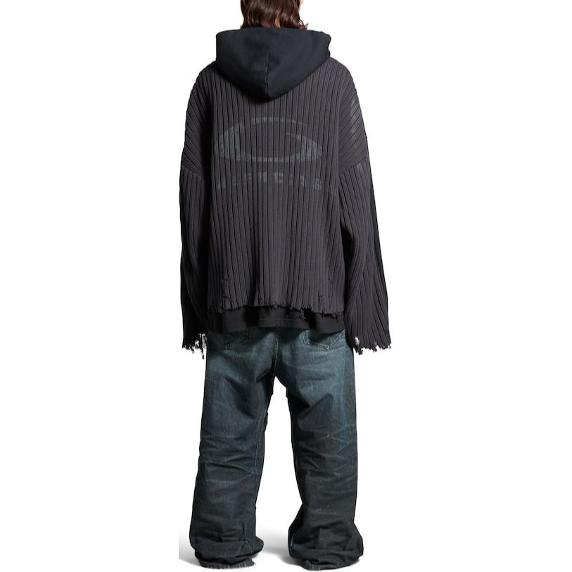 Худи с молнией и нашивками Balenciaga, черный синий
Худи с молнией и нашивками Balenciaga, черный синий