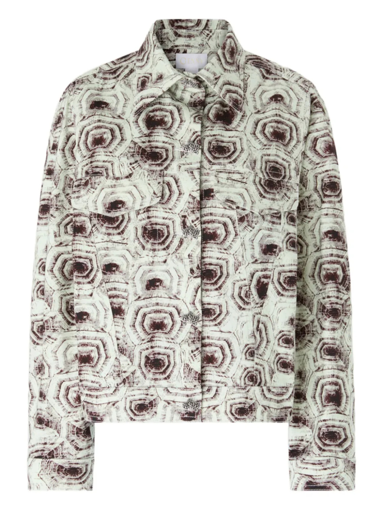 Хлопковая куртка с геометрическим принтом Genny, зеленый
Хлопковая куртка с геометрическим принтом Genny, зеленый