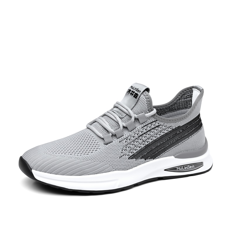 Mulinsen Серые мужские низкие повседневные кроссовки с устойчивостью к истиранию, легкие и дышащие, цвет Gray
Mulinsen Серые мужские низкие повседневные кроссовки с устойчивостью к истиранию, легкие и дышащие, цвет Gray